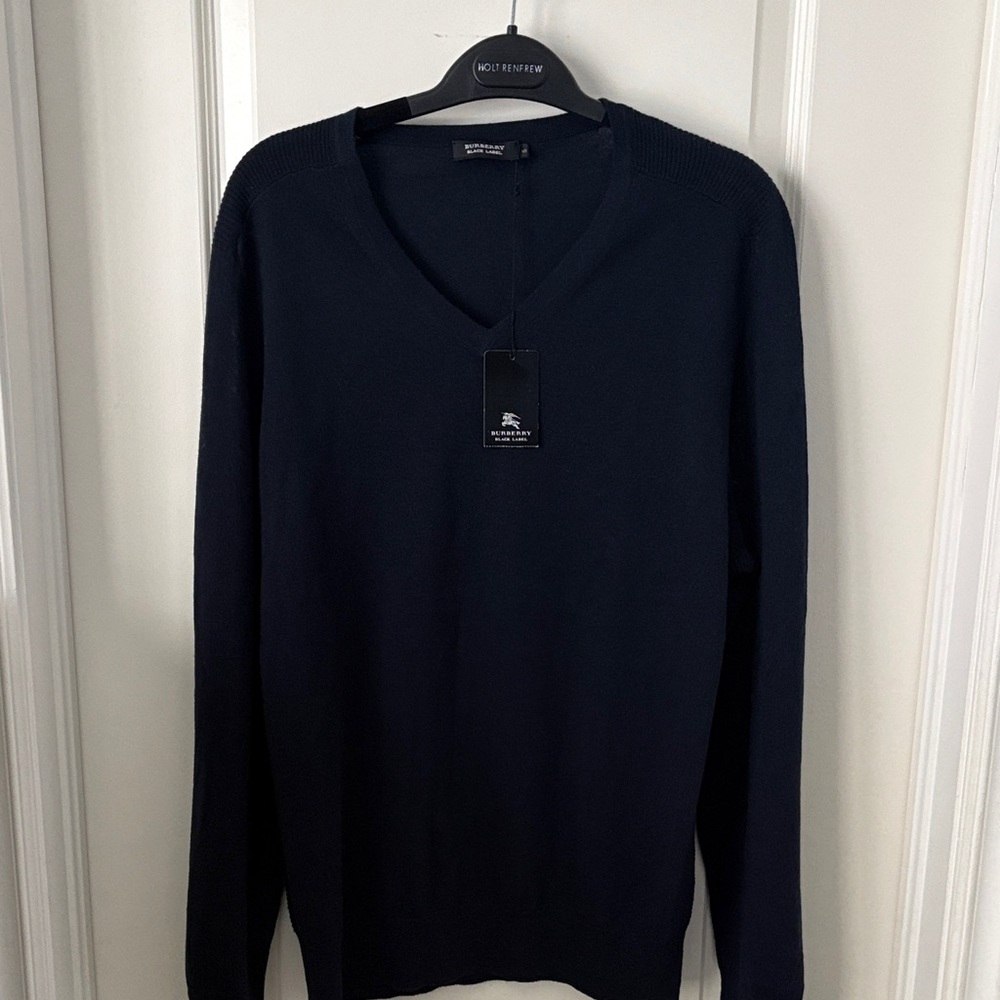 Burberry Merino Wool V-Neck Sweater